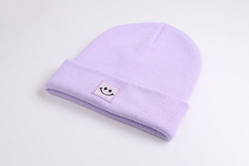 Cuffed Beanie Happy lavendel